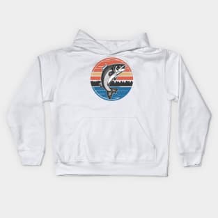 Retro Salmon Kids Hoodie